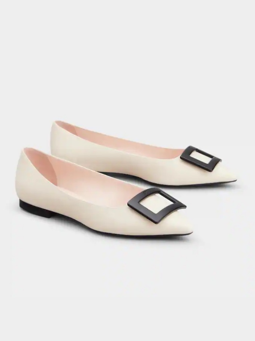 {Roger Vivier} Gommettine Leather Ballerina Shoe - Picture 3 of 16